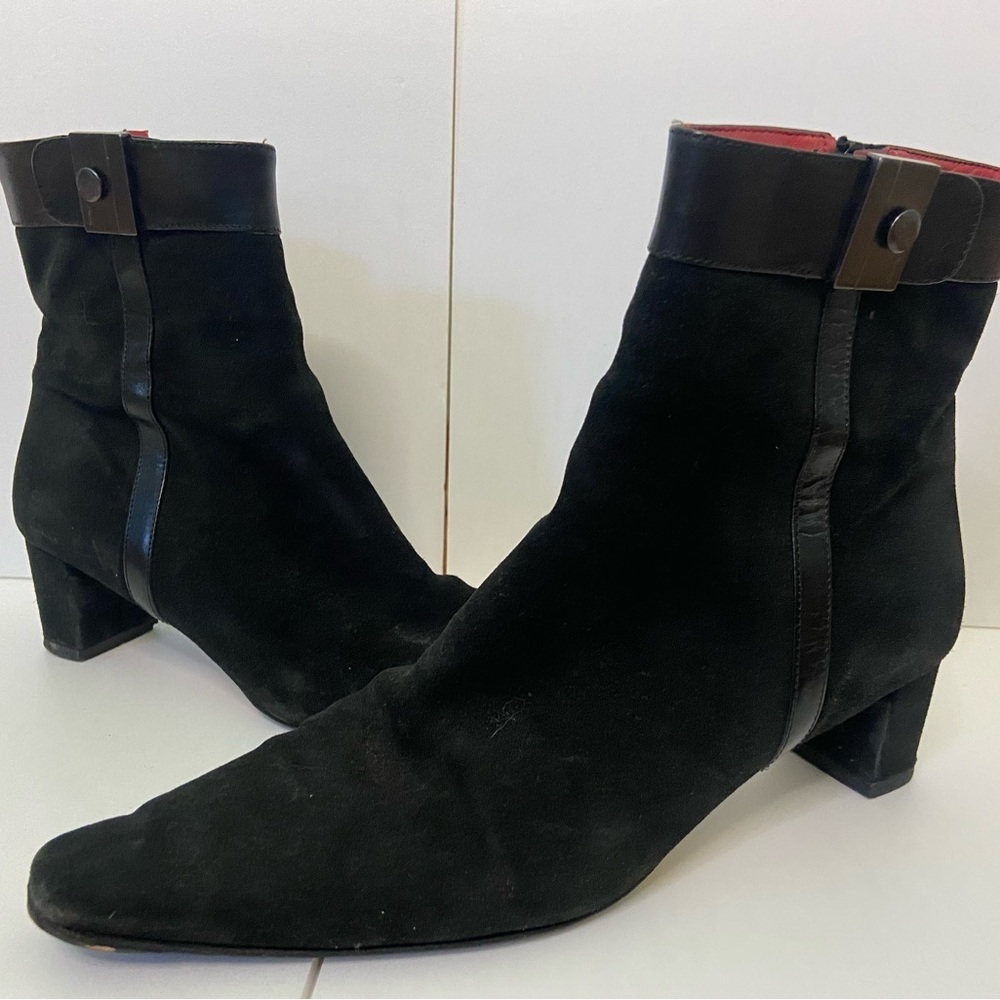Coach Black suede women’s booties - The Hillary Boots
